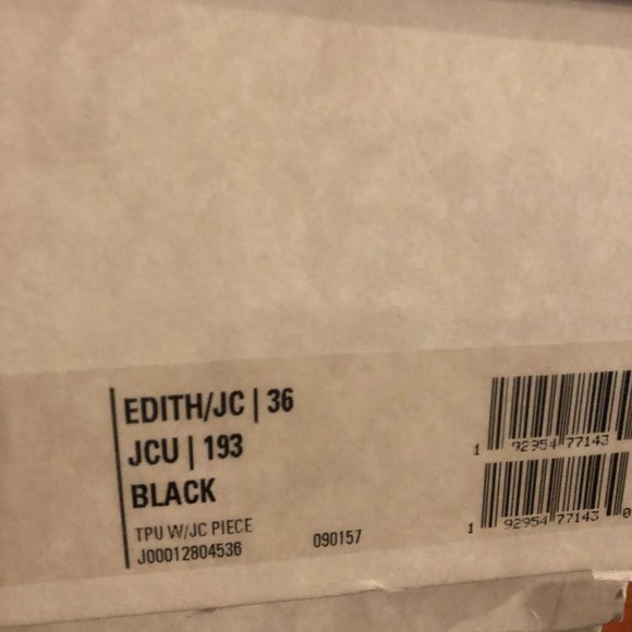 JIMMY CHOO TPU Rubber Edith JC Rain Boots Black - Picture 6 of 8